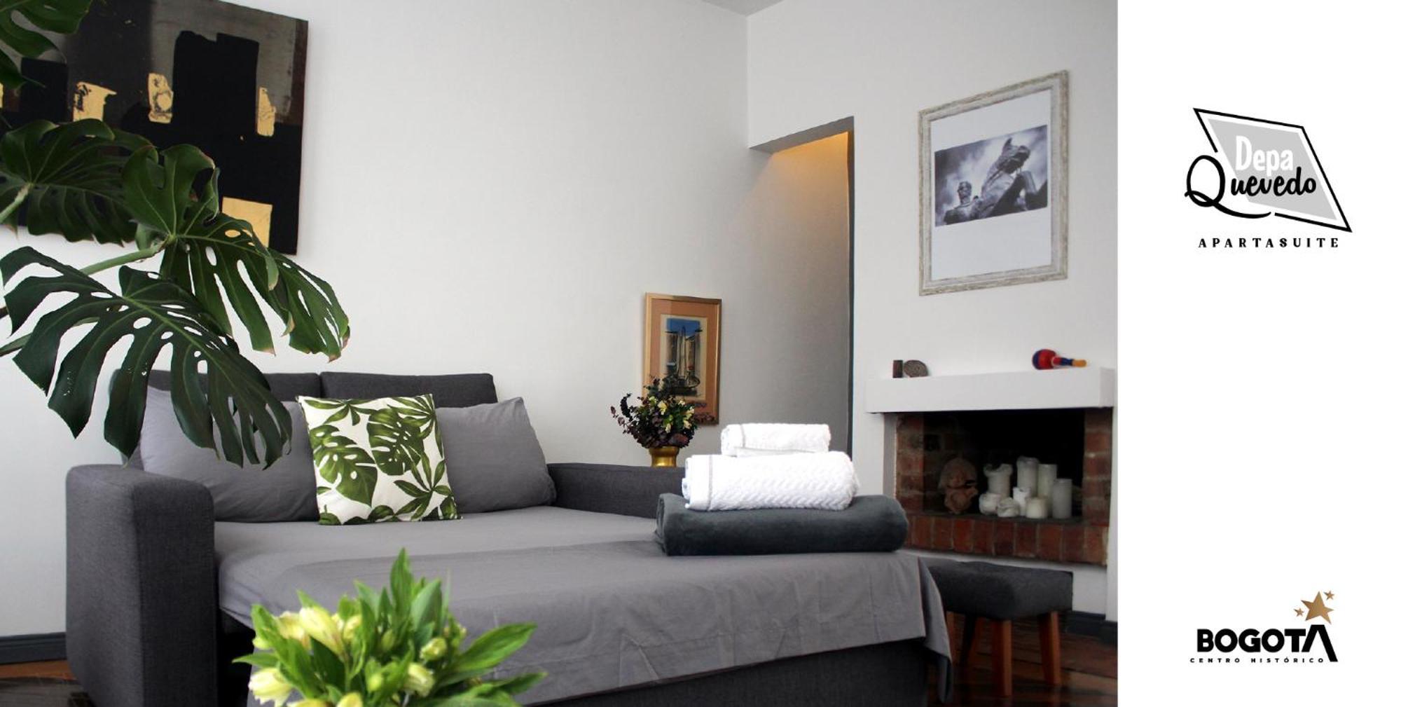 Depa Quevedo - Trendy Revamped Flat - Exceptional Spot In Bogota'S Historic Colonial Square - Candelaria Esterno foto